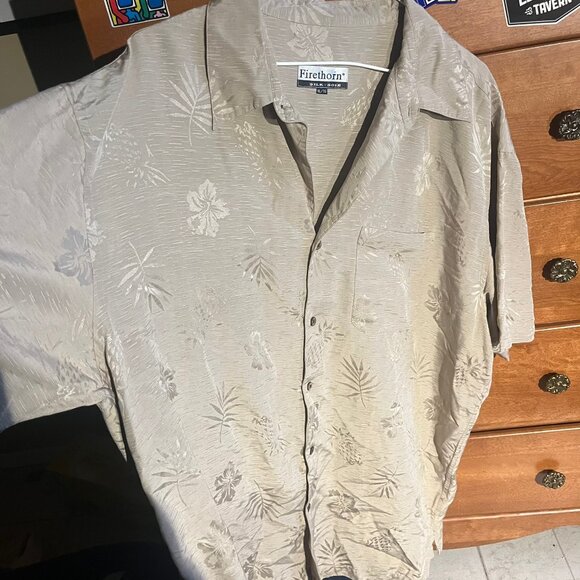 Vintage 100% Silk Hawaiian Shirt - Picture 3 of 5